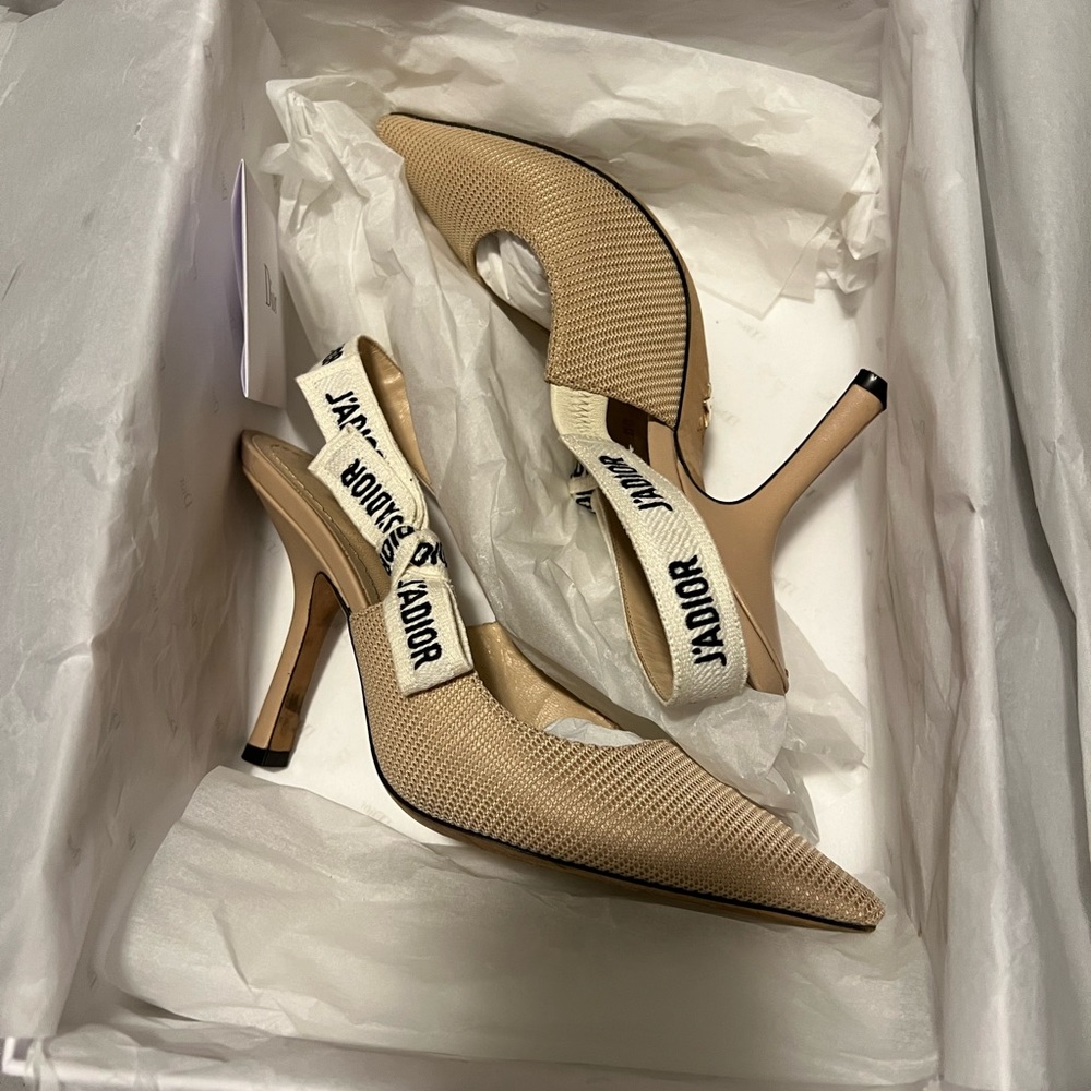 Christian Dior Ja’dior slingback heels nude size 35